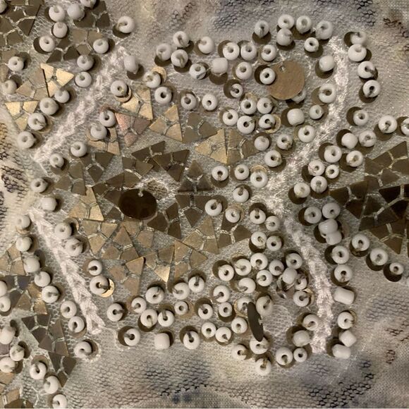 Chico’s Beaded Boho Chic Top Size 3 (Chico’s size) or XL (Regular size) - Picture 3 of 4